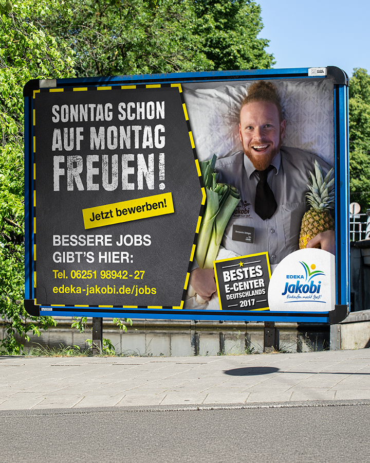 Großflächenplakat EDEKA Jakobi