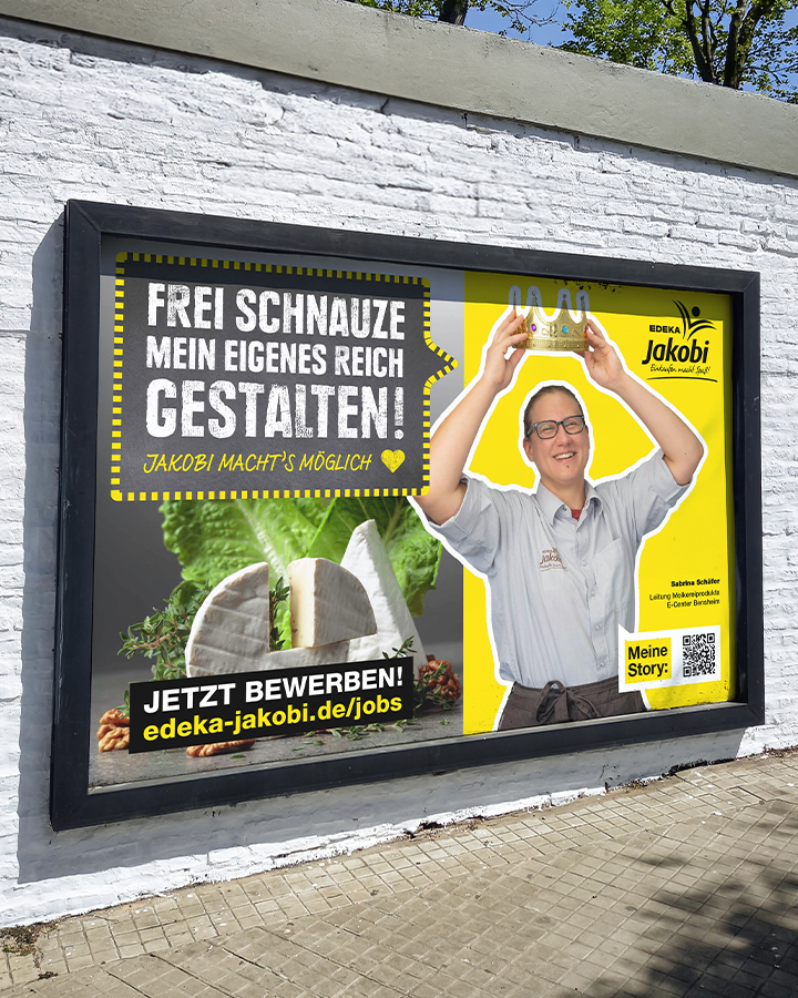 EDEKA Jakobi: Mitarbeiter Stories - Großflächenplakat