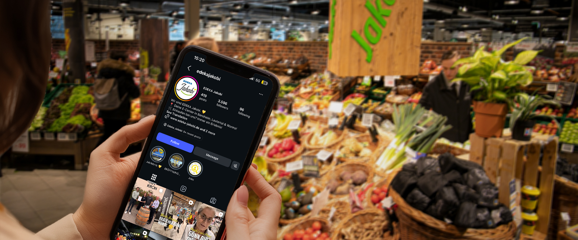 Social Media Kanalaufbau von EDEKA Jakobi