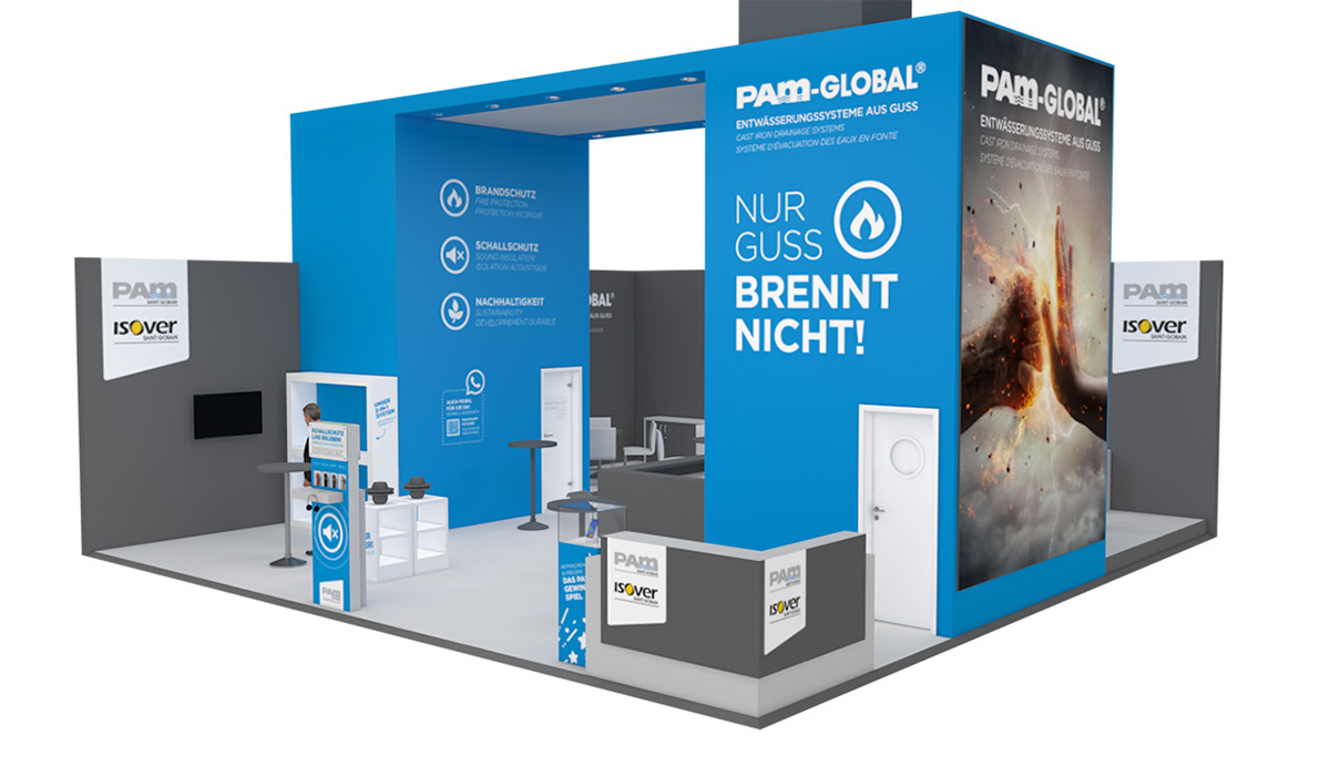 Messestand der ISH in 3D