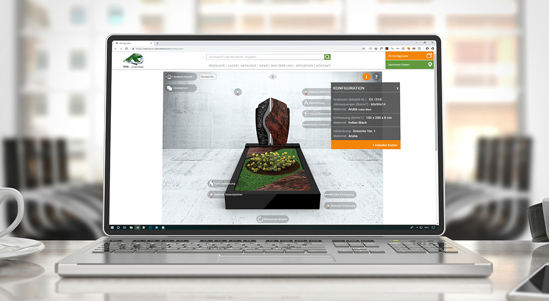 Online-Grabstein-Konfigurator Online-Grabstein-Konfigurator