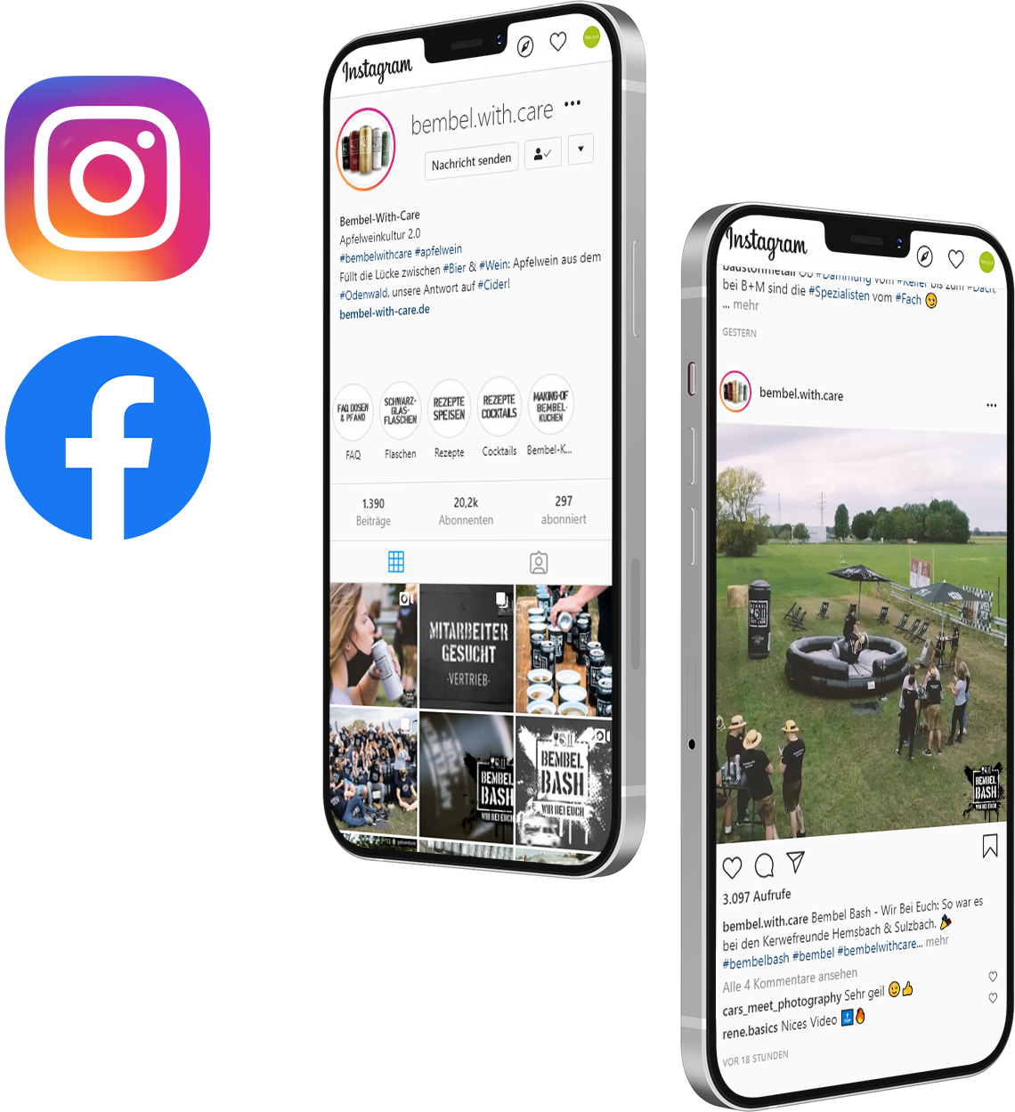 Bembel-Bash auf Social Media